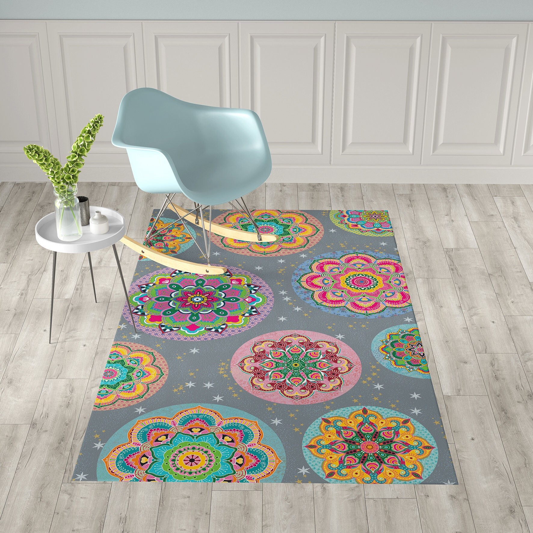 Mandala Runner Rug Door Mat Rugs For Entryway Kitchen Bathroom