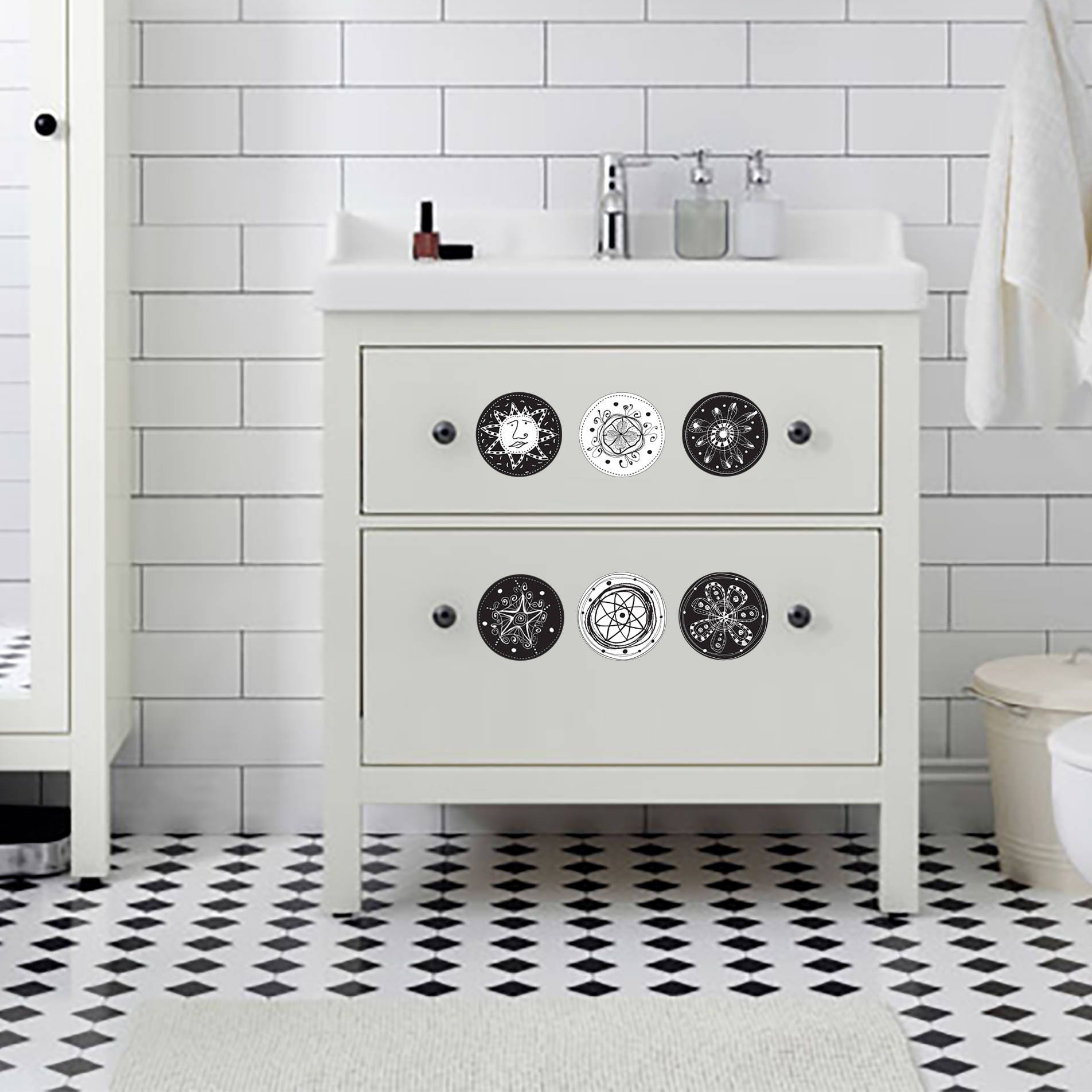 16 Different Black And White Wall Decals Black And White Etsy