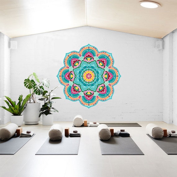 Mandala Wall Mural Decor For Yoga Meditation Studio Removable Self