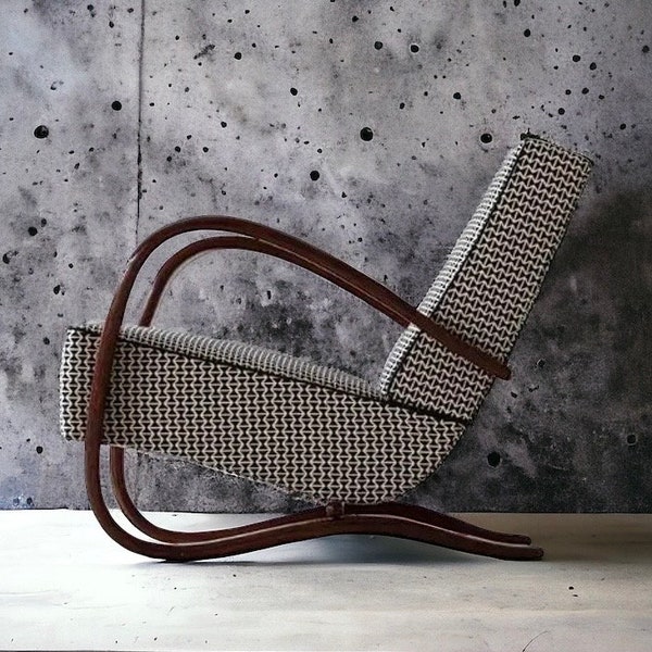 Fauteuils Art Déco H269 en Hêtre par Jindrich Halabala pour Thonet, 1930s