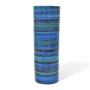 Aldo Londi for Bitossi Rimini Blue XL Vase Italian Mid-Century Design, 1960s
