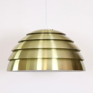 Hans-Agne Jakobsson Metal &quot;Dome&quot; Pendant Light, Markaryd Sweden, 1960s Mid-Century Modern