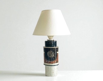 Vintage Inger Persson Stoneware Lamp Base – Rörstrand Ateljé, Swedish Mid-Century Modern