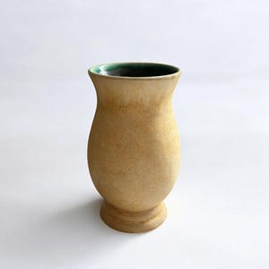 Beautiful Upsala Ekeby Beige Ceramic vase vintage 1940s