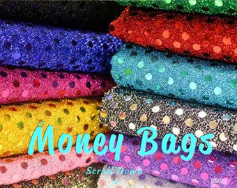 XL Sequins Money Bags