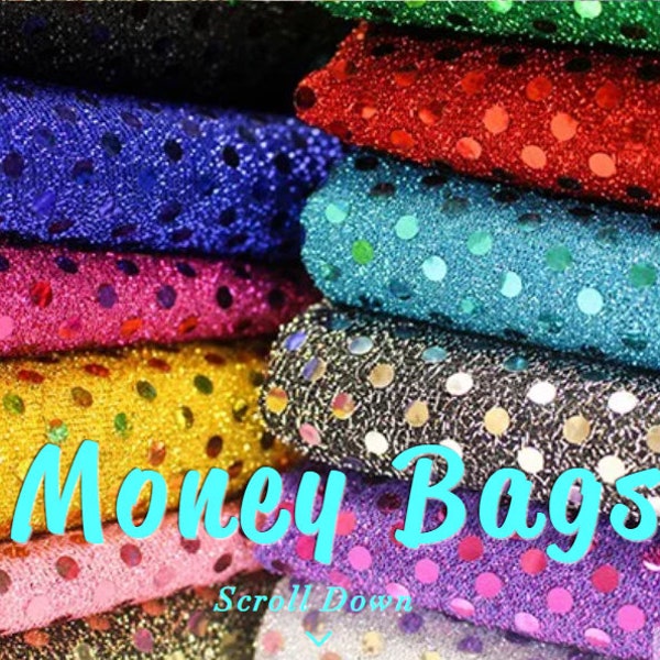 XL Sequins Money Bags