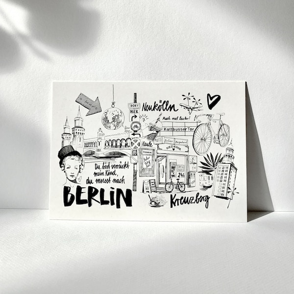BERLIN, ick liebe dir Postkarten