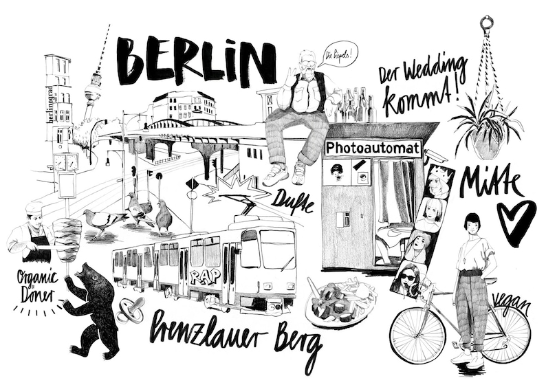 2 Berlin City Postkarten Bild 5