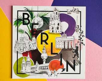 Berlin City Postkarte