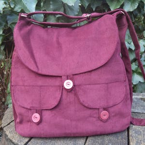 Sac à bandoulière en velours côtelé