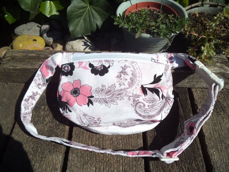 Floral corduroy fanny pack,hip bag,belt bag