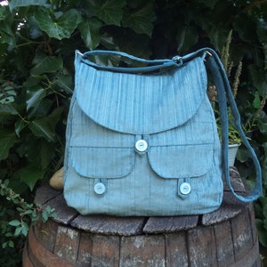 Sac à bandoulière en velours côtelé