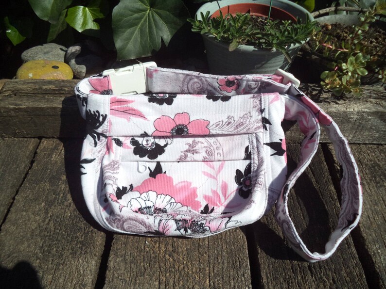 Floral corduroy fanny pack,hip bag,belt bag