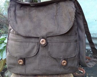 Corduroy Shoulder Bag