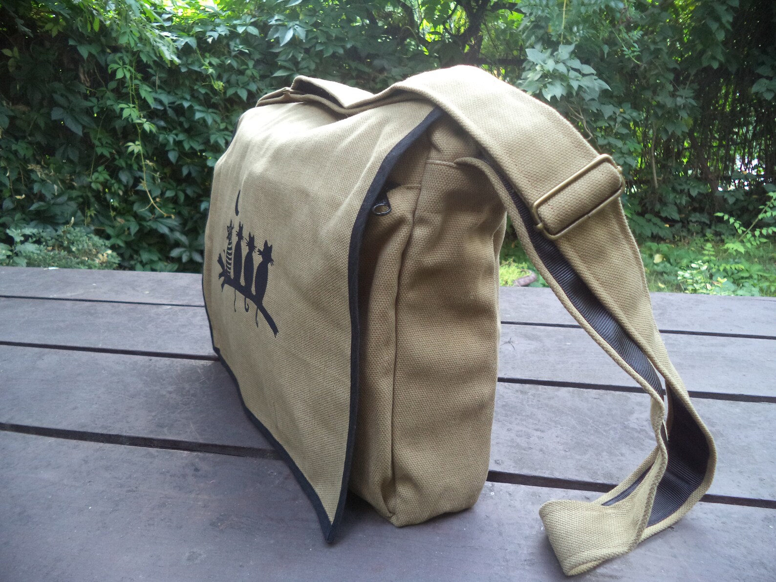 Sac à Bandoulière En Toile Sechunk - Ajustable, Plusieurs Poches, Design Tendance - Pour Loisirs, Quotidien