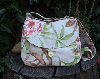 Blumentasche aus Segeltuch