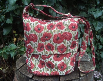 Gobelin Shoulder Bag With Poppies