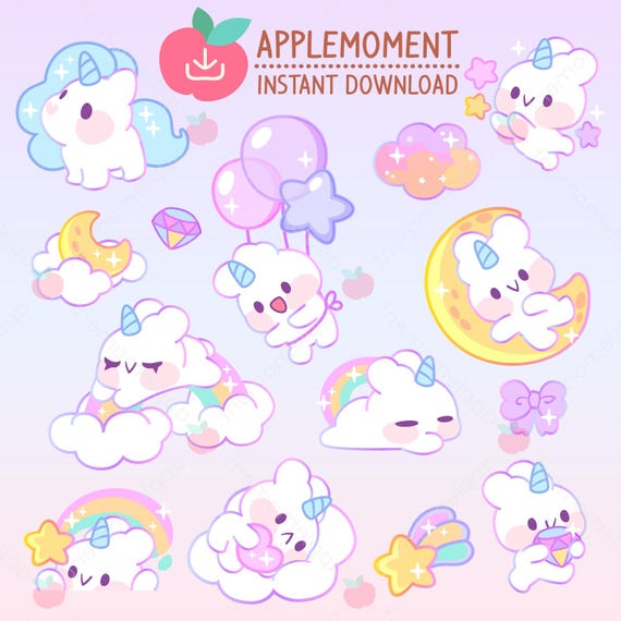 Pastel Unicorn Sticker