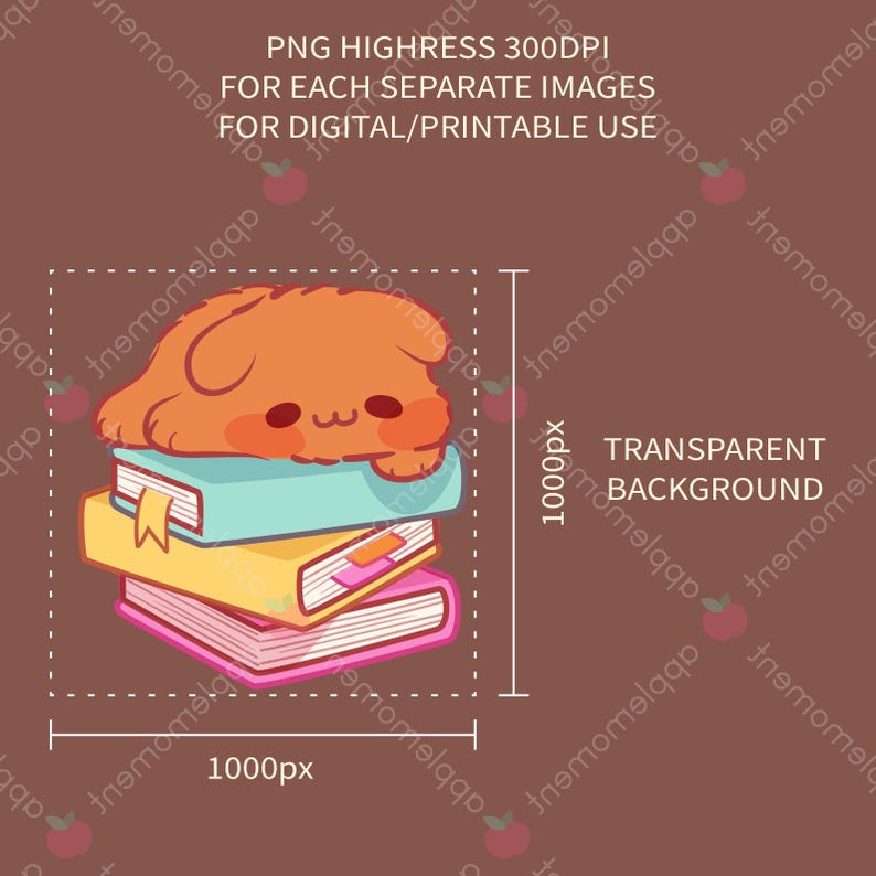 Kawaii Puppy Dog Clipart Stickers: PNG, Commercial Use (digital ...