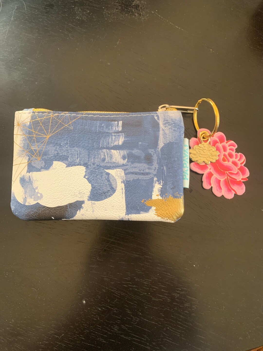 Papaya Art Coin purse/keychain Saphire Etsy Italia