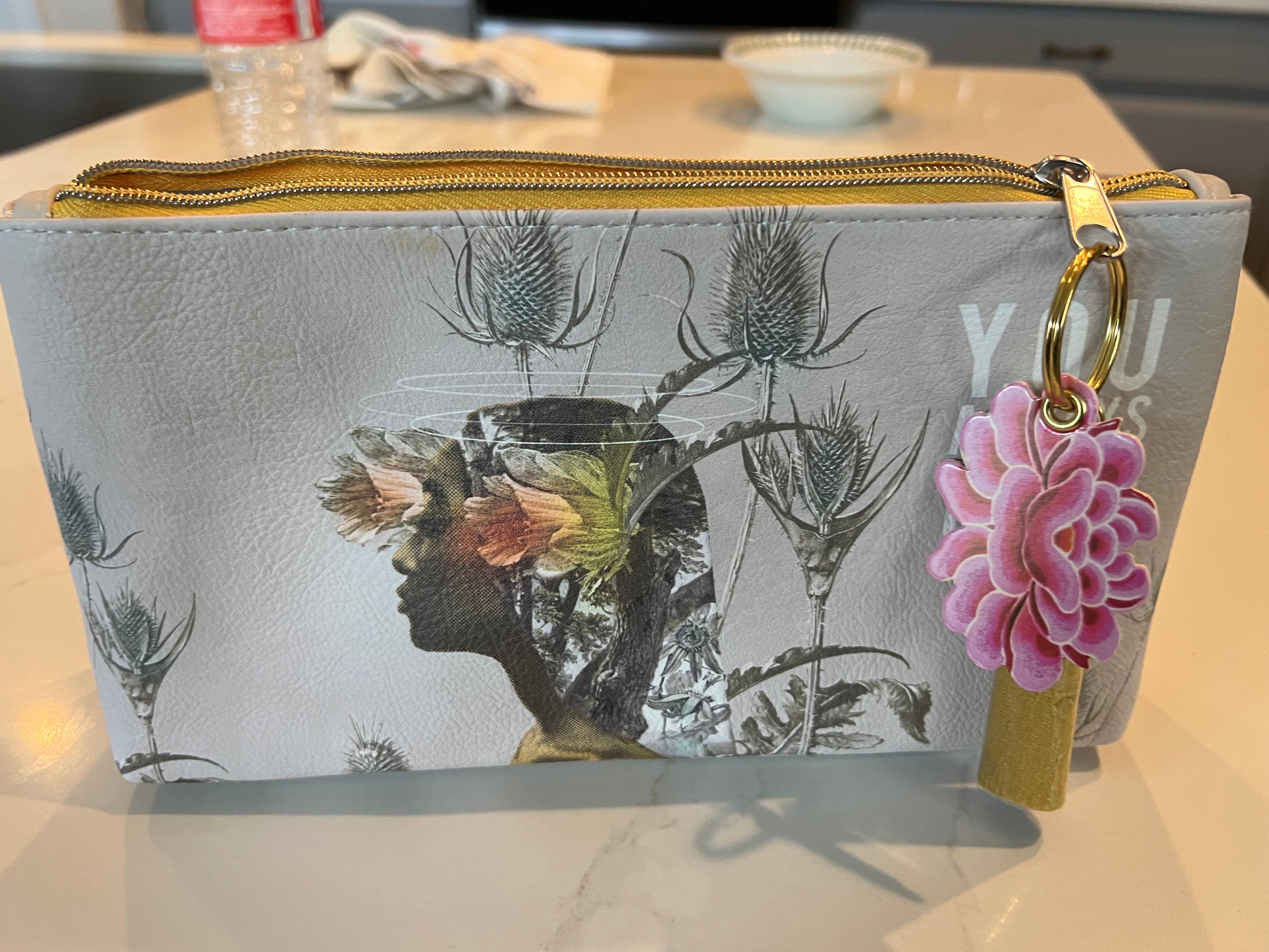 PAPAYA! Art Beauty Bouquet Accessory Pouch Clutch Makeup Bag (10