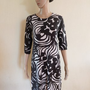 Vestido vintage Marimekko para mujer, talla pequeña