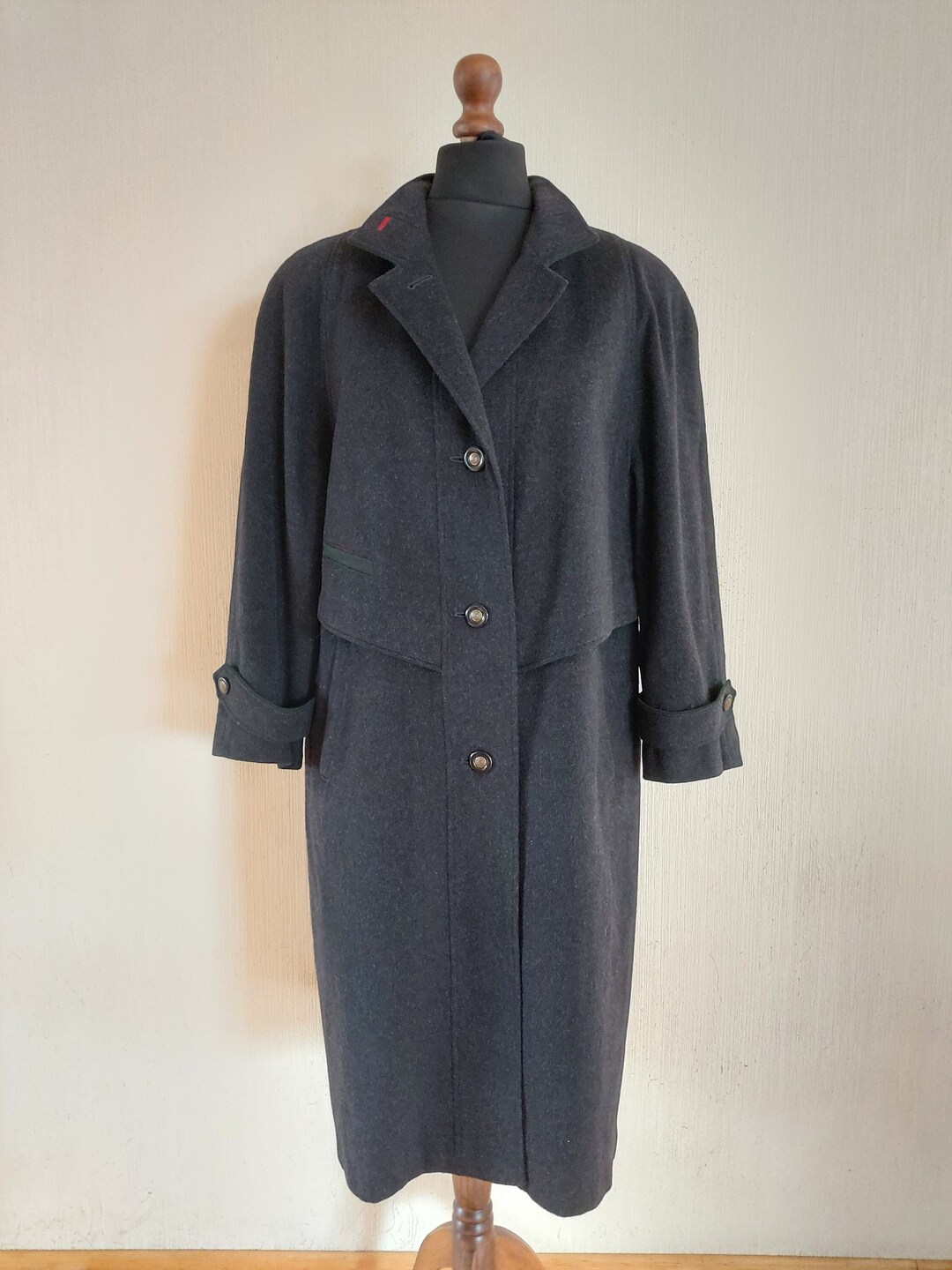 Manteau Femme Bauer En Laine Alpaga Traditionnel Vert - Taille US 20/XL, Occasion Très Bon état