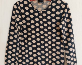 Vintage Marimekko  Polka Dots Women's Top XSmall to Small Size