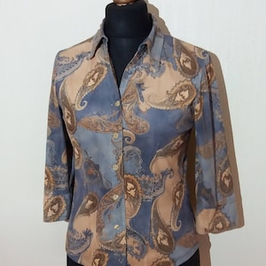 Velvet Women Closure Blouse Medium Size