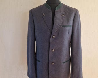 Vintage 80s 90s Wesenjak Tyrol Austrian Traditional Folk Wool Coat