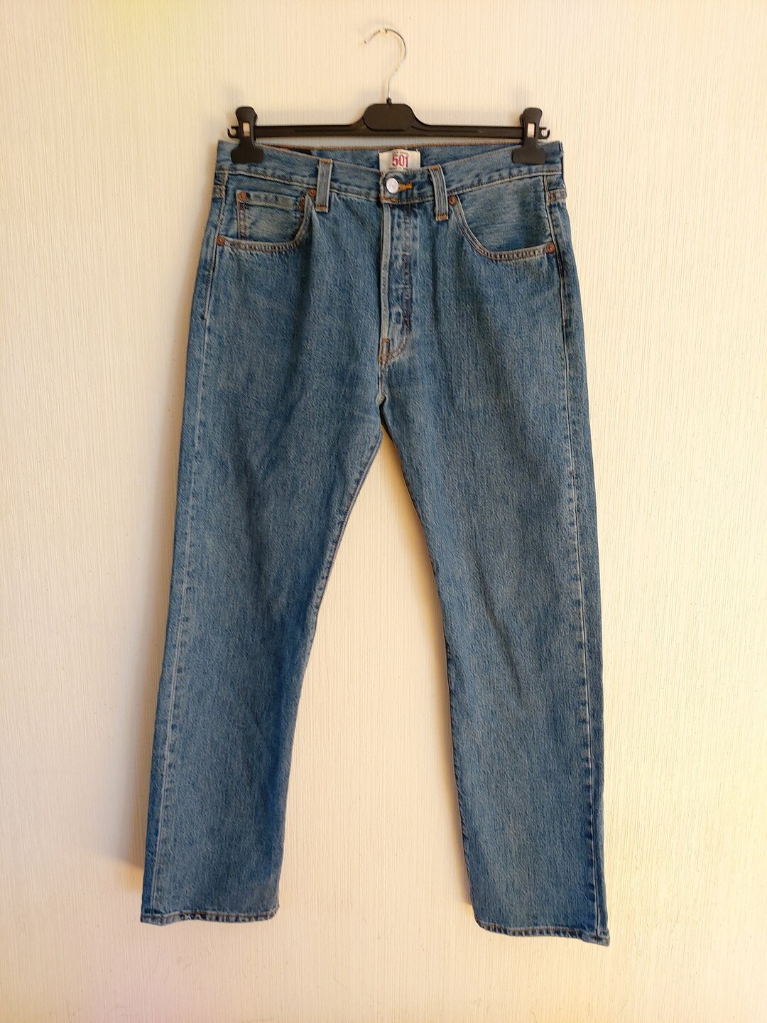 Vintage Levis 501 Blue Denim Jeans W34 L32 - Etsy