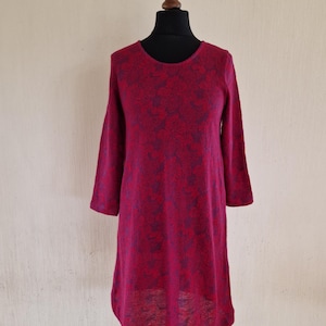 Vintage Schweden Design Womens Soft Wolle Kleider Größe S