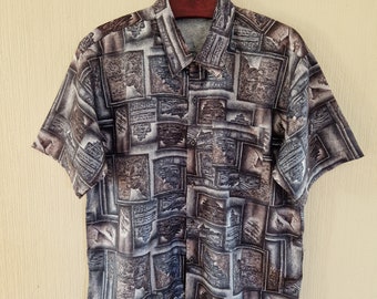 Chemise Robert Graham Homme Chemise Homme Robert Graham Brodée Rose - Taille XL, Occasion En Très Bon état 80 RG Gamma