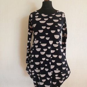 Vestido vintage Papu de algodón orgánico para mujer, talla pequeña