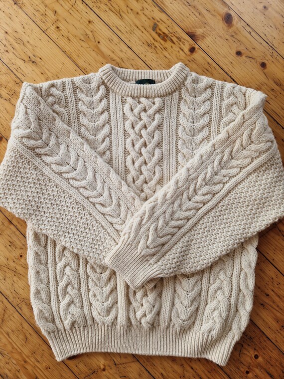 ニット/セーター Amerivintage VARIETY CABLE KNIT Irish Blue Women's Cable Knit Sweater - Cozy & Stylish Knitwear