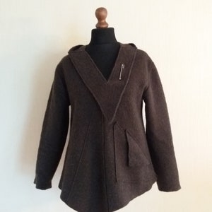 Vintage Grey Knitted Winter Wool Sweater Large  Size