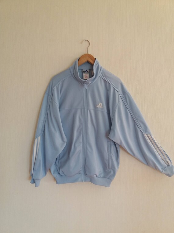 light blue adidas jacket