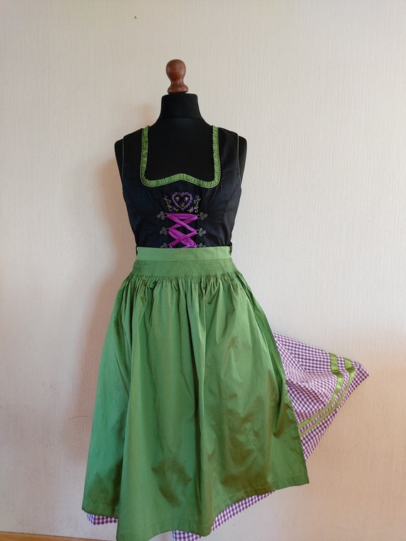 Vintage Womens Dirndl Bavarian Oktoberfest Cotton