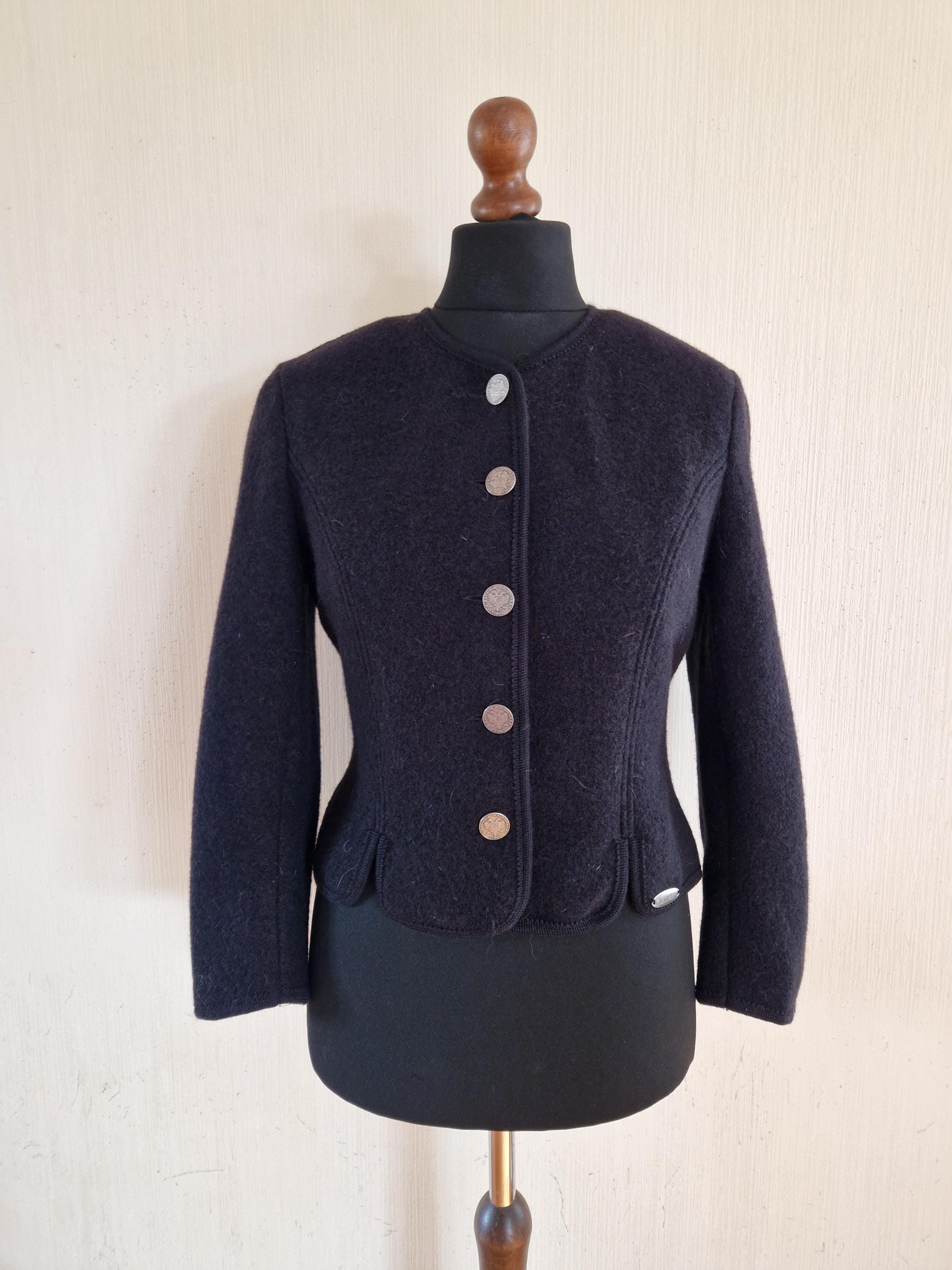 【GIESSWEIN】チロリアン wool jacket Giesswein Tyrolean Sky Blue Wool Jacket - S/M | Reign Vintage