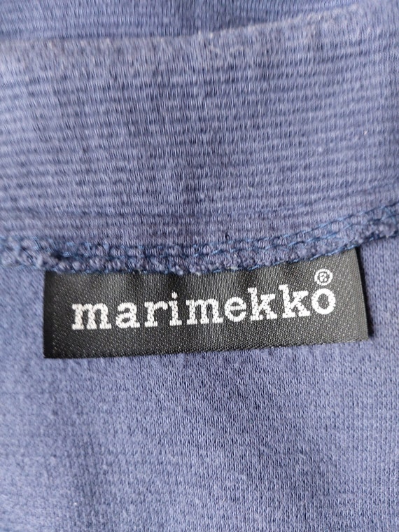 Vintage Women's Marimekko Blue Cotton Jacket Larg… - image 5