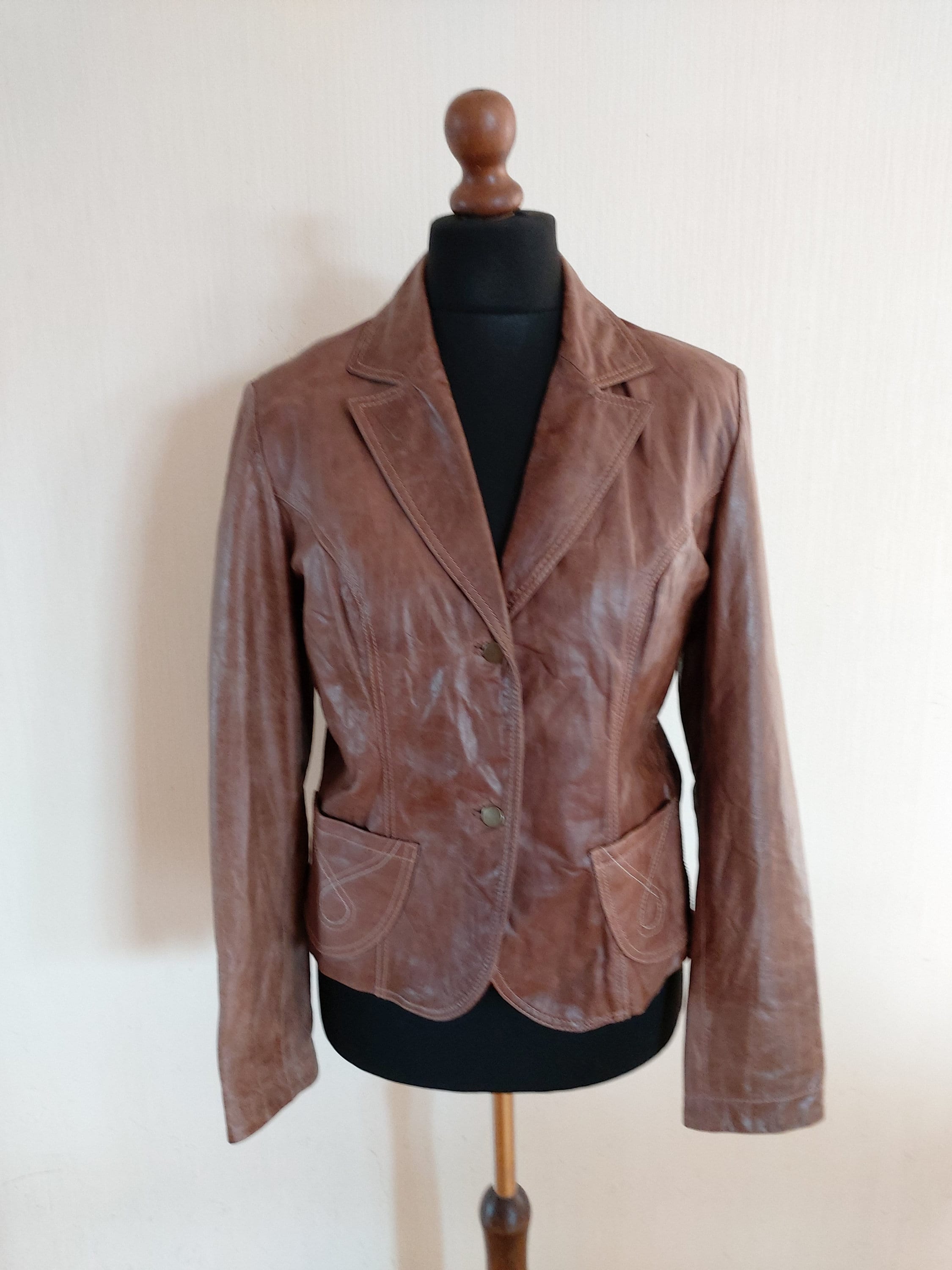 Saki Leather Jacket - Etsy