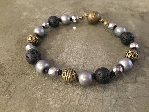 etsy lava rock bracelet