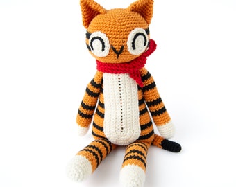 Tom the tiger amigurumi | Digital crochet PDF pattern