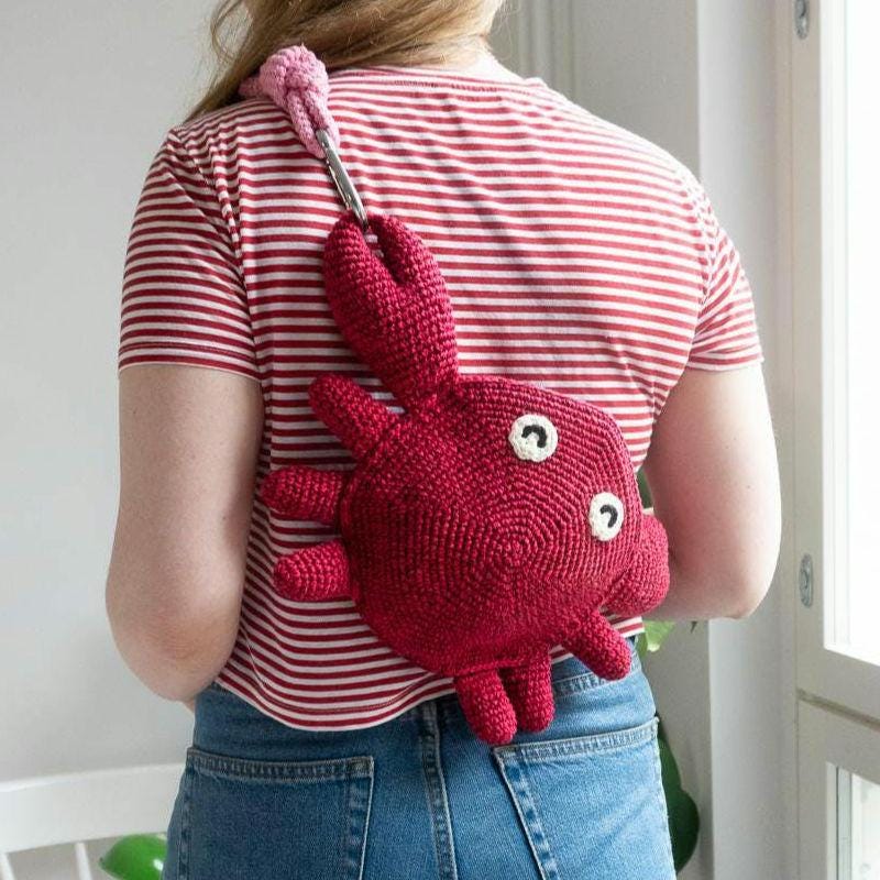 37 Crab Crochet Patterns for Cute Sea-Themed Makes You’ll Love Hooking 6 Crochet Crab Fanny Pack