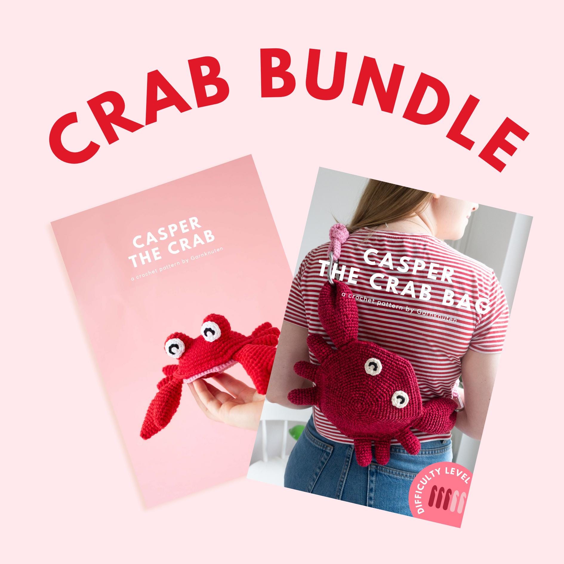 37 Crab Crochet Patterns for Cute Sea-Themed Makes You’ll Love Hooking 7 Crab Pattern Bundle Crochet messenger cross body bum bag