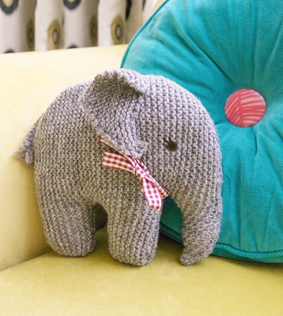 Cecily Elephant Vintage Knitting Pattern - Etsy