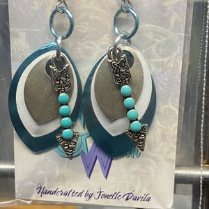 Handmade Scalemallie Earrings with Arrow charm