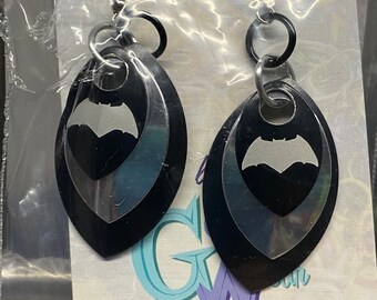 Handmade Scalemallie Earrings with Dark Knight Charms