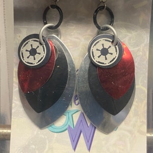 Handmade Scalemallie Earrings with Empire Charm