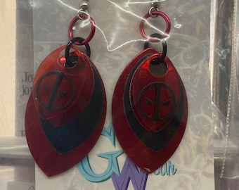 Handmade Scalemallie Earrings with Merc Charm